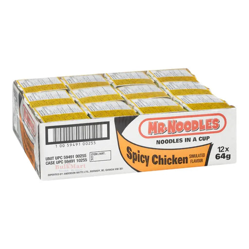 Mr. Noodles Spicy Chicken Noodles in a Cup 24x64g