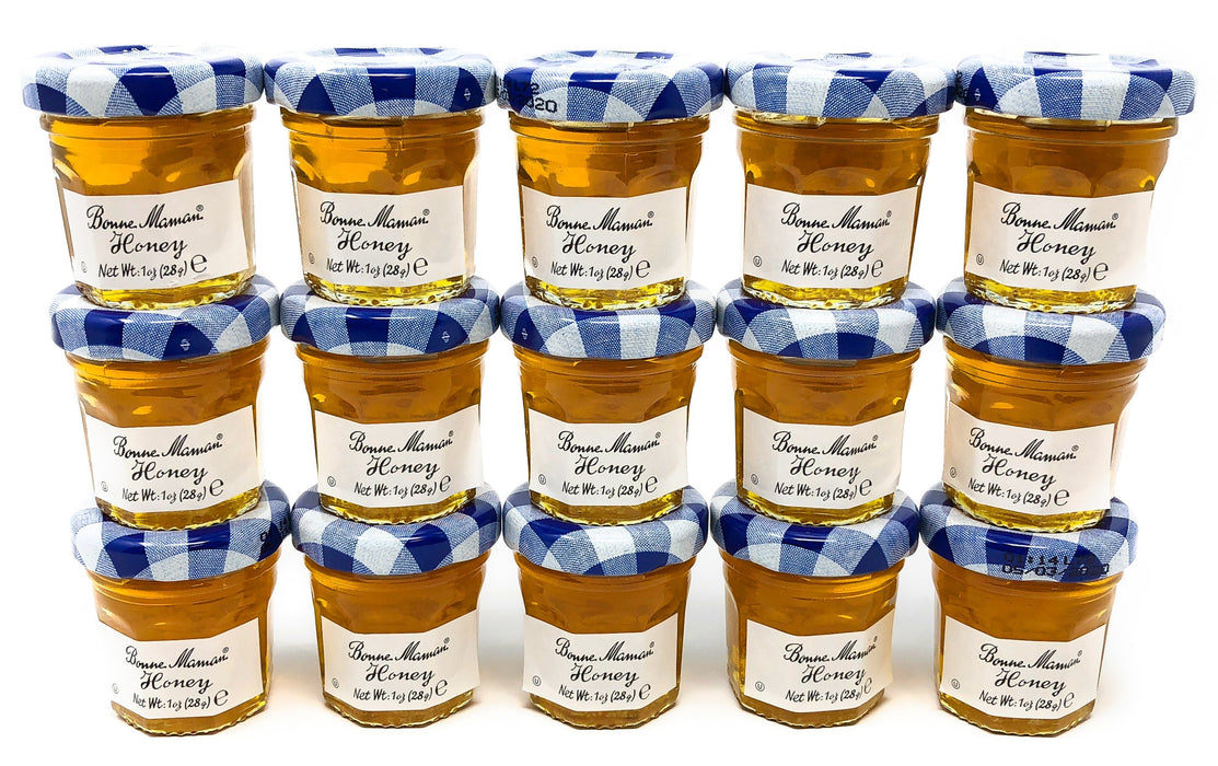 Bonne Maman - Honey Mini Jars Kosher - 15 x 1 oz - Bulk Mart