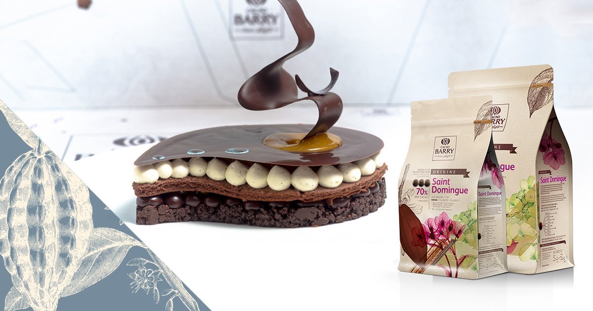 Cacao Barry - 70% Saint Domingue Dark Chocolate Couverture - 1 Kg - Bulk Mart