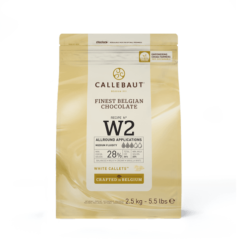 Callebaut - White Chocolate Callets - 2.5 Kg - Bulk Mart