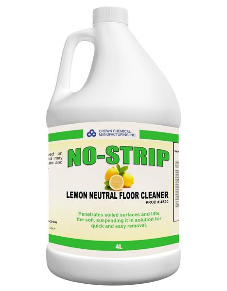Crown - 4520 No Strip / Lemon Neutral Cleaner - 4 L - Bulk Mart