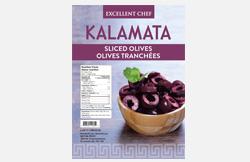 Excellent Chef - Kalamata Sliced Olives - 10 Kg - Bulk Mart