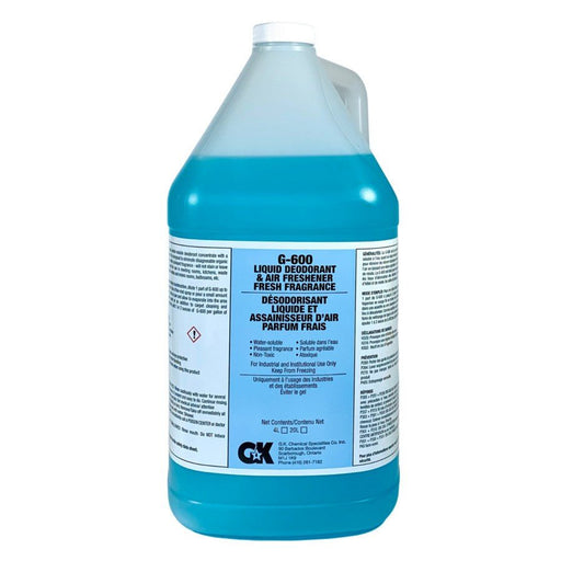 GK Chemicals - G-600 Liquid Deodorant Fresh Scent - 4 x 4 L - Bulk Mart