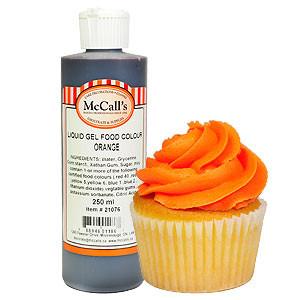 Mccall's - Orange Liquid gel Food Color - 250 ml - Bulk Mart