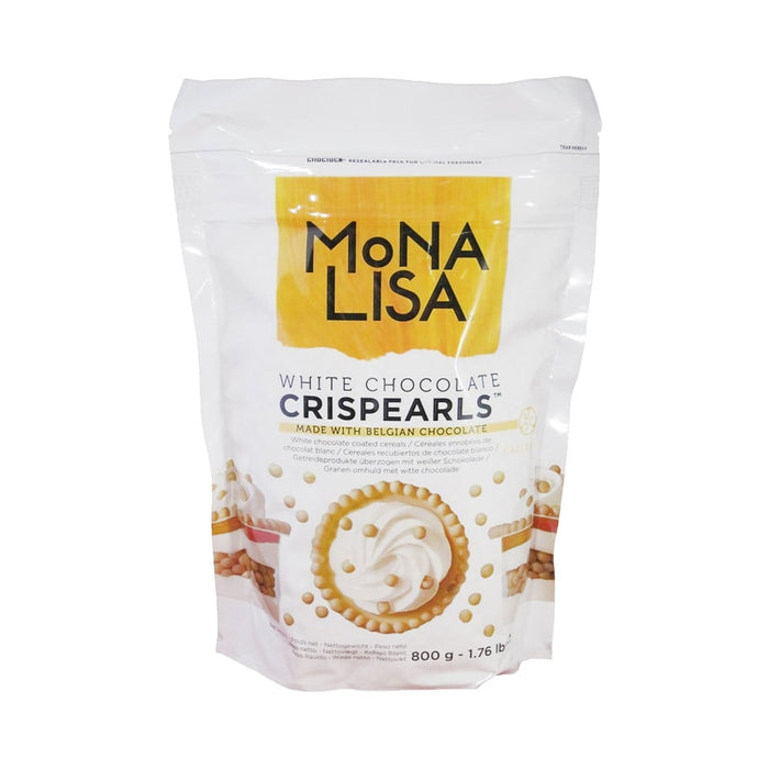Mona Lisa - Crispearls White Chocolate - 4 x 800 g - Bulk Mart