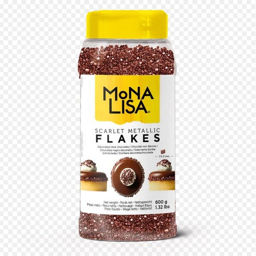 Mona Lisa - Scarlet Metallic Shimmer Flakes - 4 x 600 g - Bulk Mart