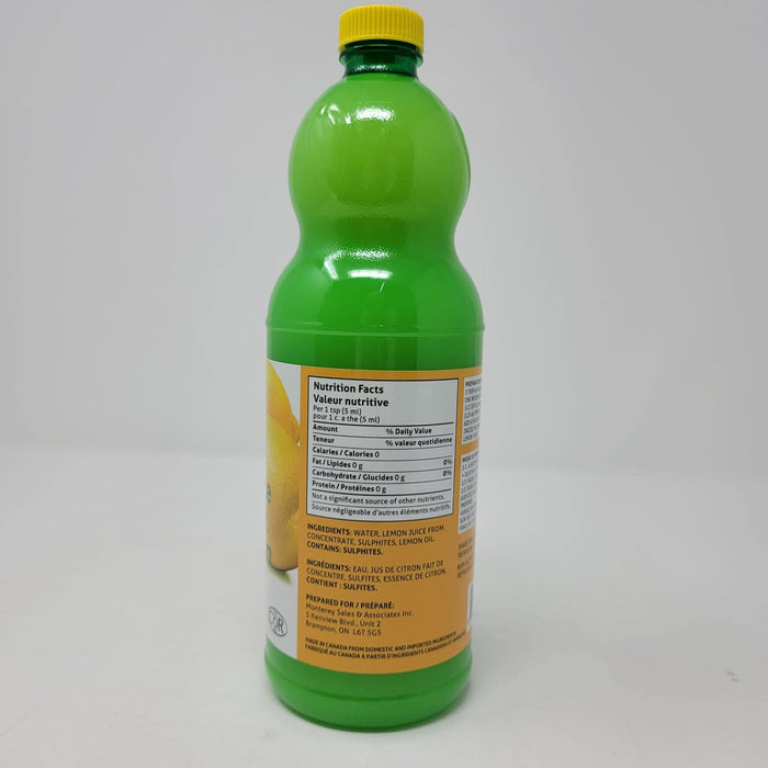 Monterey - Lemon Juice From Concentrate - 946 ml - Bulk Mart