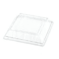 New Wave - Clear Lid For 8" Square Bagasse Plate - 200/Case - Bulk Mart