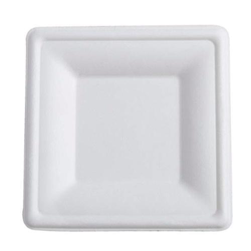 New Wave - Clear Lid For 8" Square Bagasse Plate - 50/Sleeve - Bulk Mart