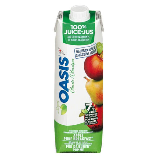 Oasis Classic - Apple Pure Breakfast Juice - 12 x 960 ml - Bulk Mart