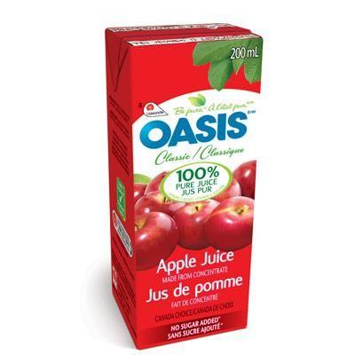 Oasis Classic - Pure Apple Juice - 8 x 200 ml - Bulk Mart