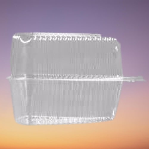 Polar Pak - 5" Extra Deep Dome Hinged Clear Pie/Cake Slice Container - 100/Pack - Bulk Mart