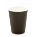 Pronto - 12 Oz Ripple Wall Hot Paper Cup Black - 25 / Sleeve - Bulk Mart