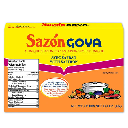 Sazon Goya - Unique Seasoning With Saffron - 100 gm - Bulk Mart