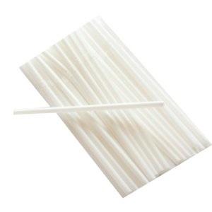 Stone - 8" Regular Straw White Unwrapped 11100 - 9 x 500 / Case - Bulk Mart