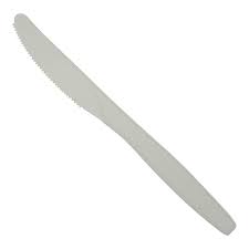 Table Accents - Compostable Knife Natural White - 1000/Case - Bulk Mart