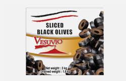Vesuvio - Sliced Black Olives - 2.84 L - Bulk Mart
