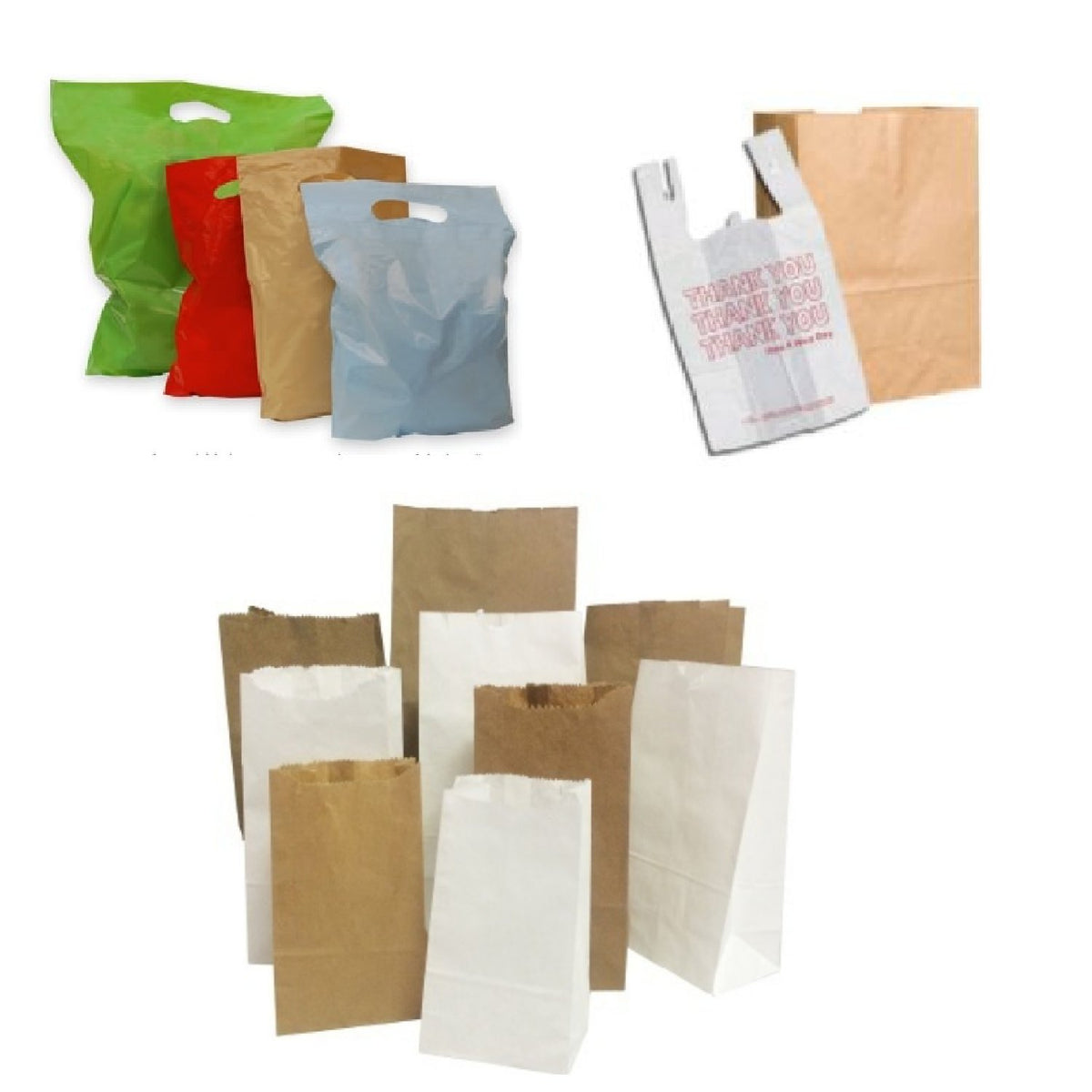 Disposable Shopping Bags, Boutique Bags, Kraft Bags Bulk Mart Canada