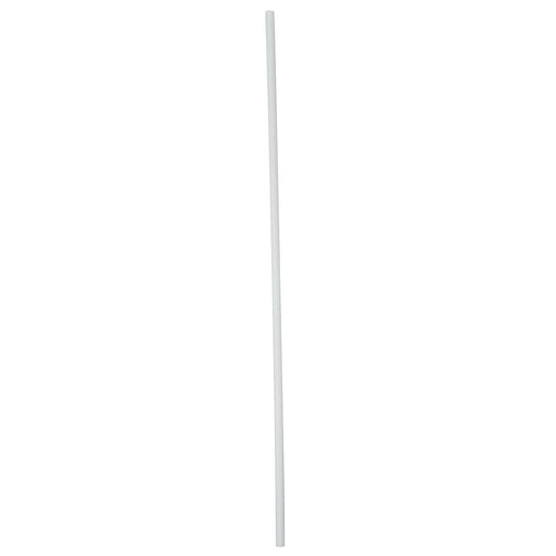 8" Regular Straws White Unwrapped 11100 - 9 x 500/Case