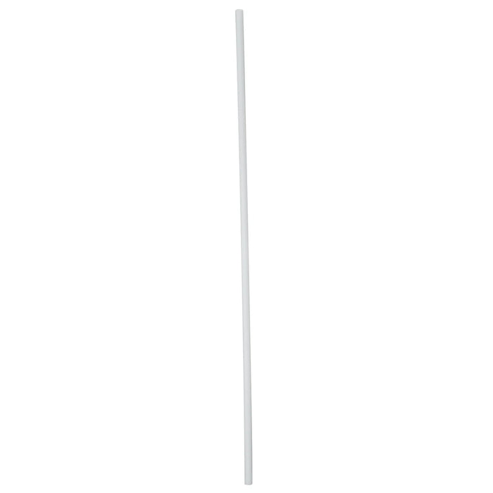 10 Inch Regular Straws White Unwrapped 11500 - 9 x 500