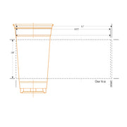16 Oz Customizable Clear Cold Cups 98mm Rim - 1000/Case
