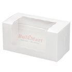 E.B. Box - 2 Cupcake Box With Window White 8