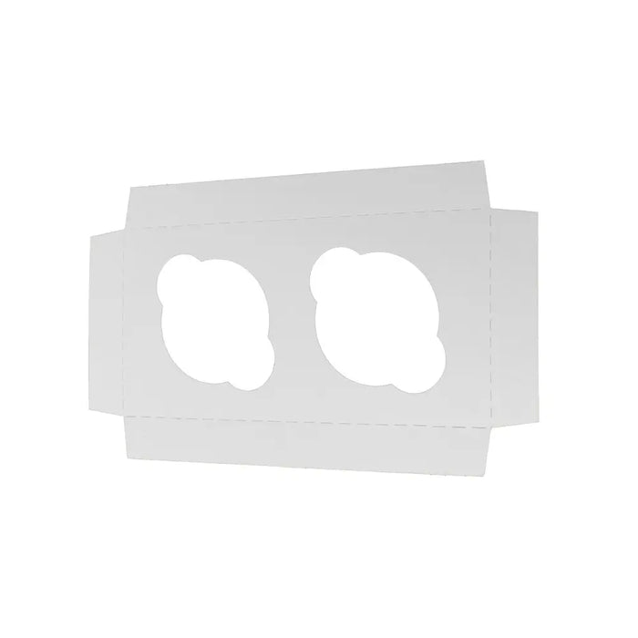 E.B. Box - 2 Cupcake Insert White 8" x 4" x 4" - 100/Pack