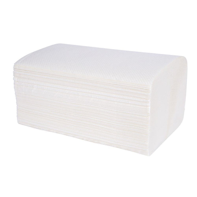 DURA - 2 Ply Interfold Dispenser Napkins White 6.3" x 4.1" - 6000/Case