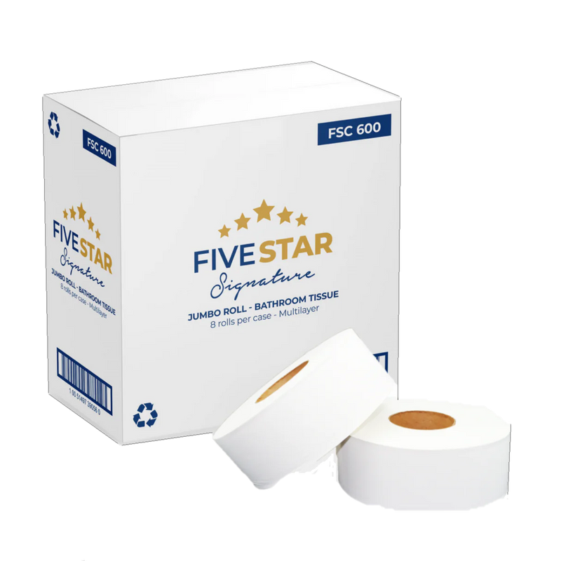 2 Ply Jumbo Roll Tissue (FSC600/JRT600) 500' - 8 Rolls