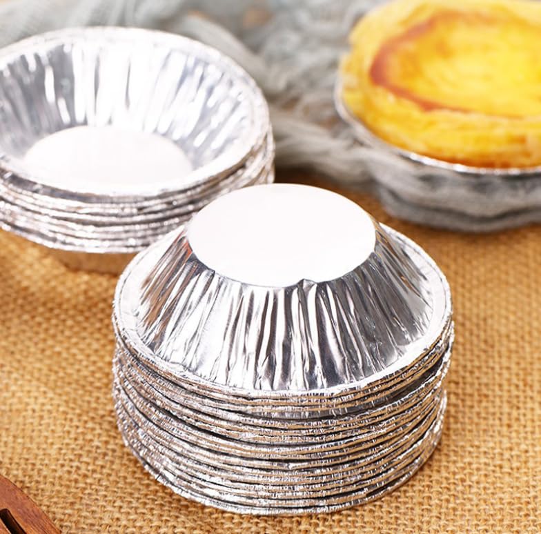 3" Round Aluminum Foil Tart Shell - 250/Pack