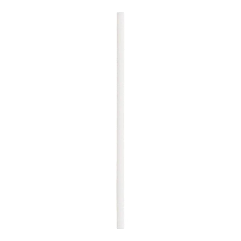 8 Inch Super Jumbo Straw White Unwrapped 031100 - 9 x 150