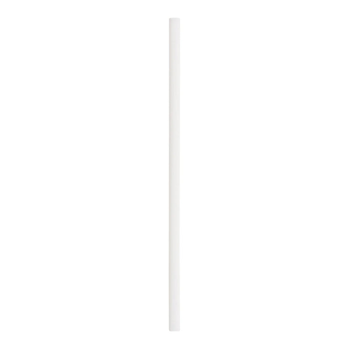 8 Inch Super Jumbo Straw White Unwrapped 031100 - 9 x 150