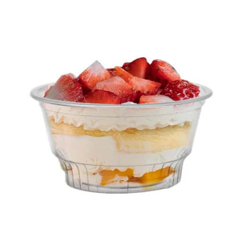 DURA - 8 Oz Clear Plastic Dessert Cup - 50 / Pack
