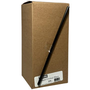 8" Cocktail Straw Black Unwrapped 022950 - 9 x 250/Case