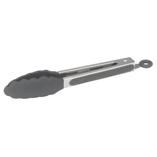 9 Inch Silicone Grip Utility Tongs With Lock Clip, Stainless Steel