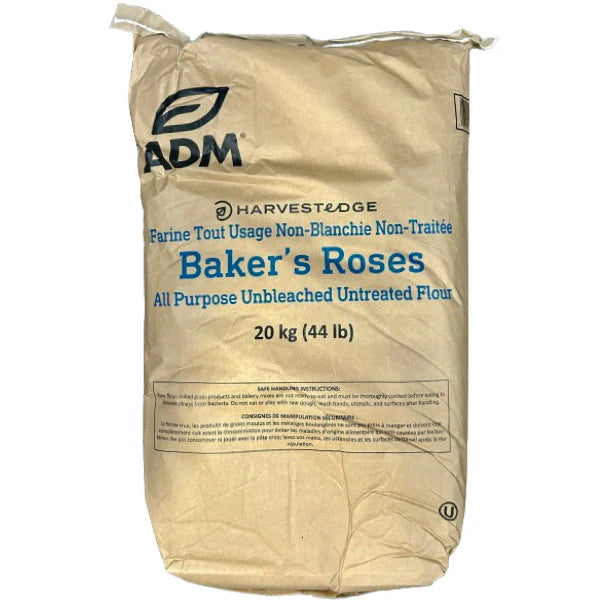 ADM - Bakers Roses All Purpose Unbleached Untreated Flour - 20 Kg