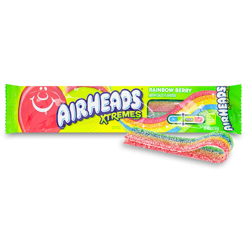 Airheads - Xtremes Belts Rainbow Berry - 18 x 57g