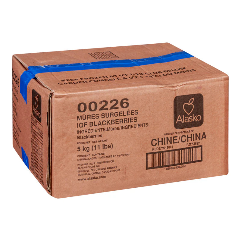 Alasko - IQF Blackberries 00226 - 5 x 1 Kg