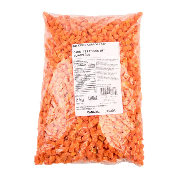 Alasko - IQF Carrots Diced 10700 - 6 x 2 Kg