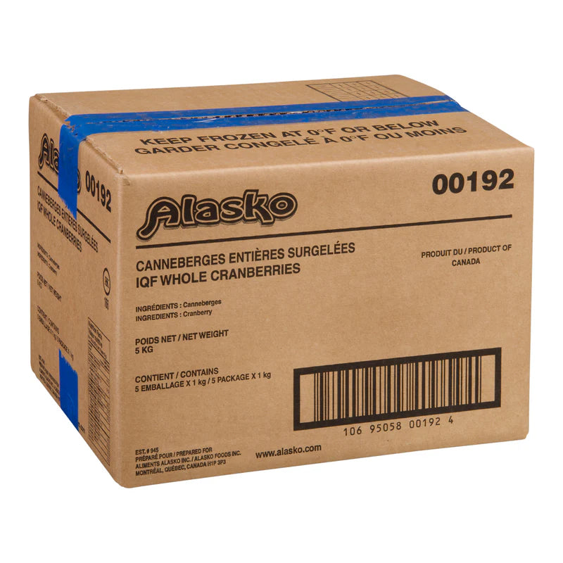 Alasko - IQF Cranberries Whole 00192 - 5 Kg