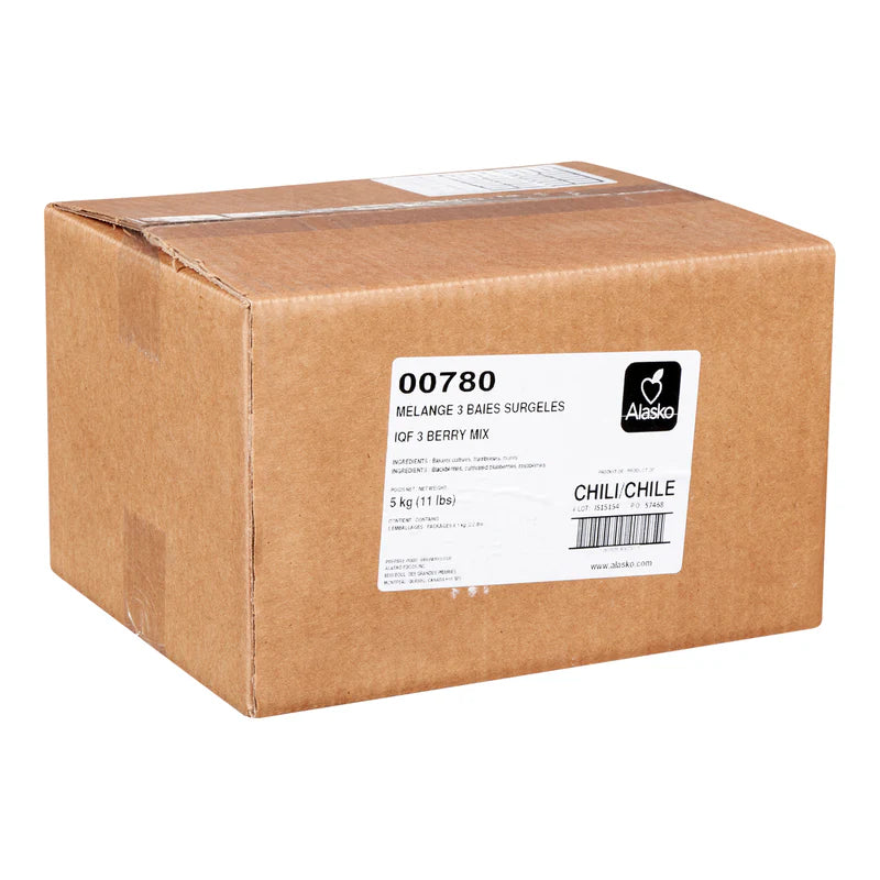 Alasko - IQF 3 Berry Mix 00780 - 5 x 1 Kg