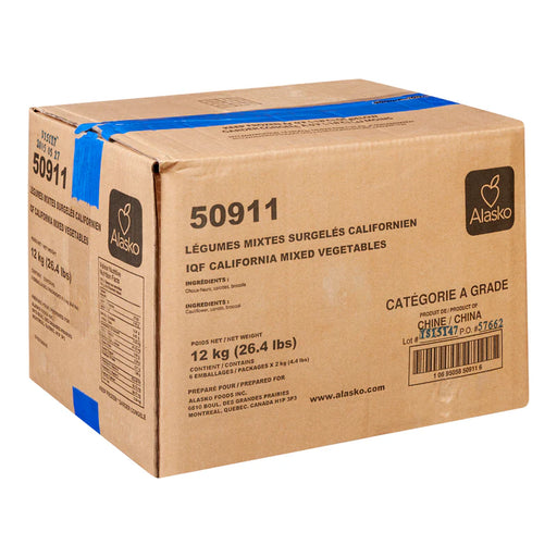 Alasko - IQF California Mix Vegetables 50911 - 6 x 2 Kg