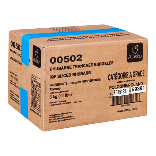 Alasko Rhubarb Cut 00502 5 x 1 Kg