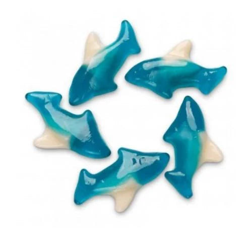 Gummy Blue Sharks 5 Lbs - 2.27 Kg