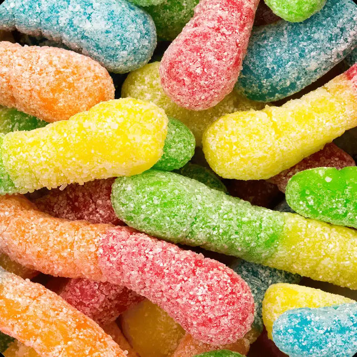 Albanese - Sour Mini Neon Gummi Worms Bulk - 4 x 4.5 Lbs