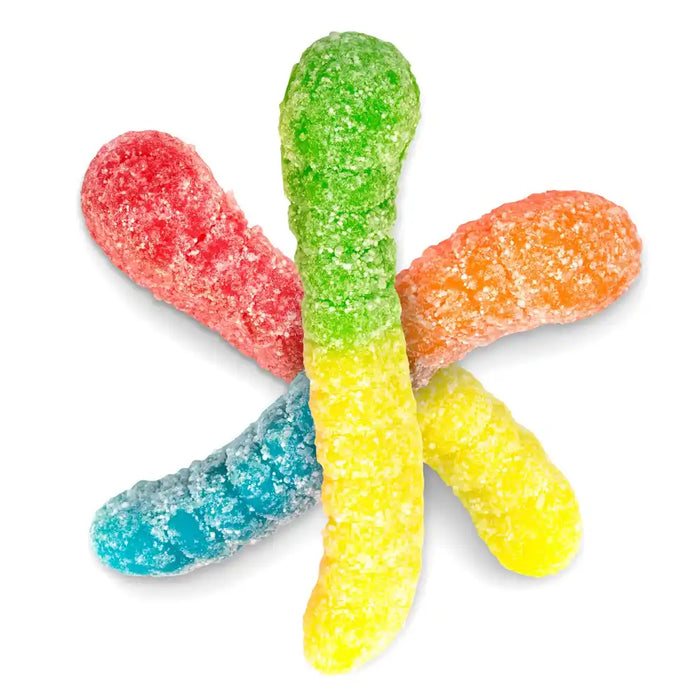 Albanese - Sour Mini Neon Gummi Worms Bulk - 4 x 4.5 Lbs