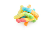 Albanese - Sour Mini Neon Gummi Worms 2" Bulk - 4 x 4.5 Lbs