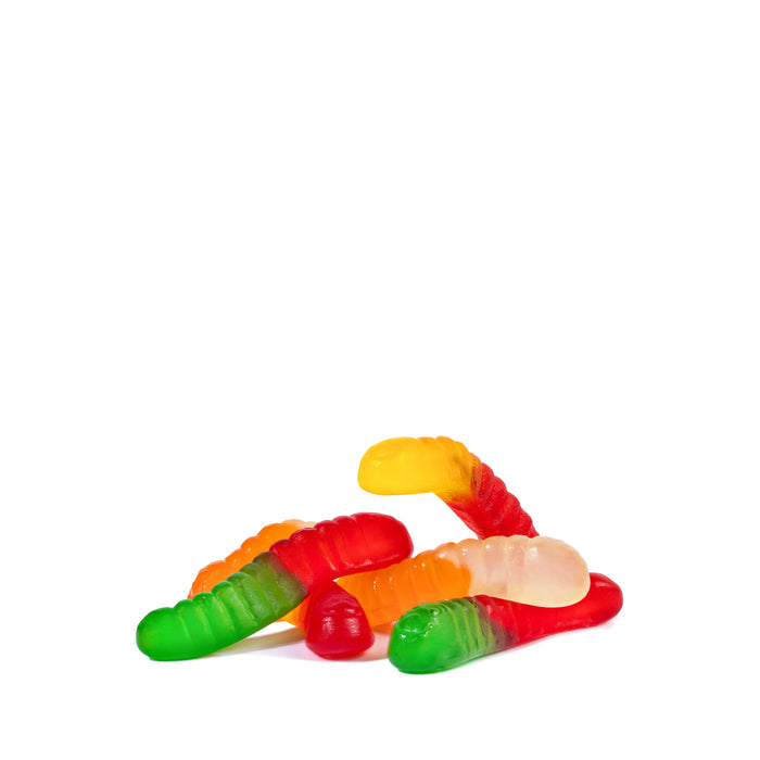 Albanese Mini Assorted Fruit Gummi Worms Bulk 4.5 Lbs