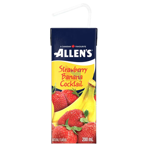 Allen's - Strawberry Banana Cocktail - 8 x 200 ml