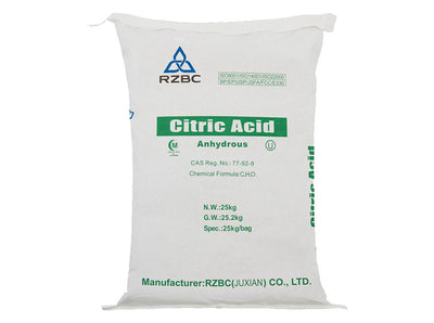 SAVE $20 - Anhydrous Citric Acid 30-100 Mesh - Tatri - 55 Lbs